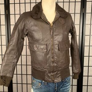 Leather jacket Flying Mans Leather size 36 Medium